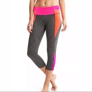 Athleta High Rise Colorblock Chaturanga Capri
